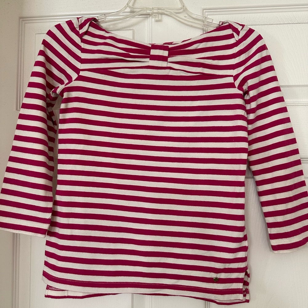 Kate Spade Striped Pink and White Women's Top